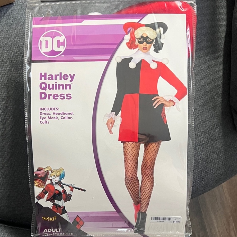Spirit Harley Quinn Costume in Red and Black